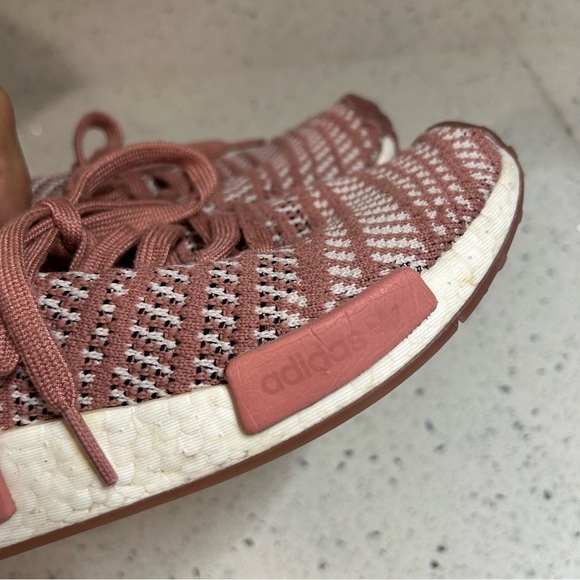 Adidas Womens NMD R1 Primeknit Pink Running Shoes - Picture 6 of 13